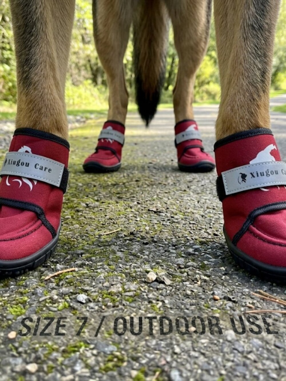 XIUGOU CARE Dog Shoes size 7 For large dogs 63-75lbs. set of 4 AWESOME!! NWOT!!